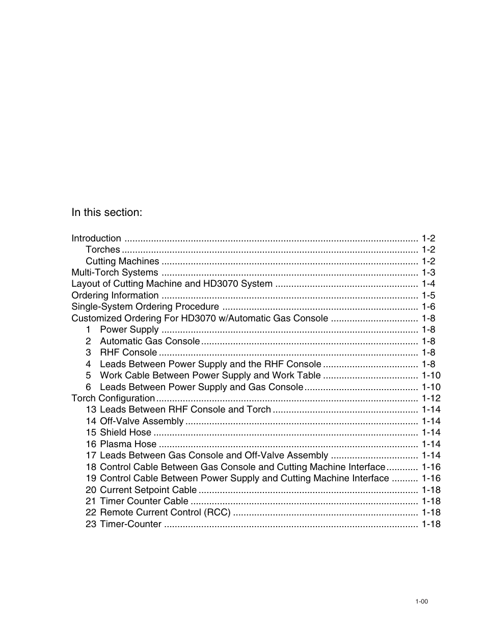 1ordering procedure | Hypertherm HD3070 w/ Automatic Gas User Manual | Page 4 / 35