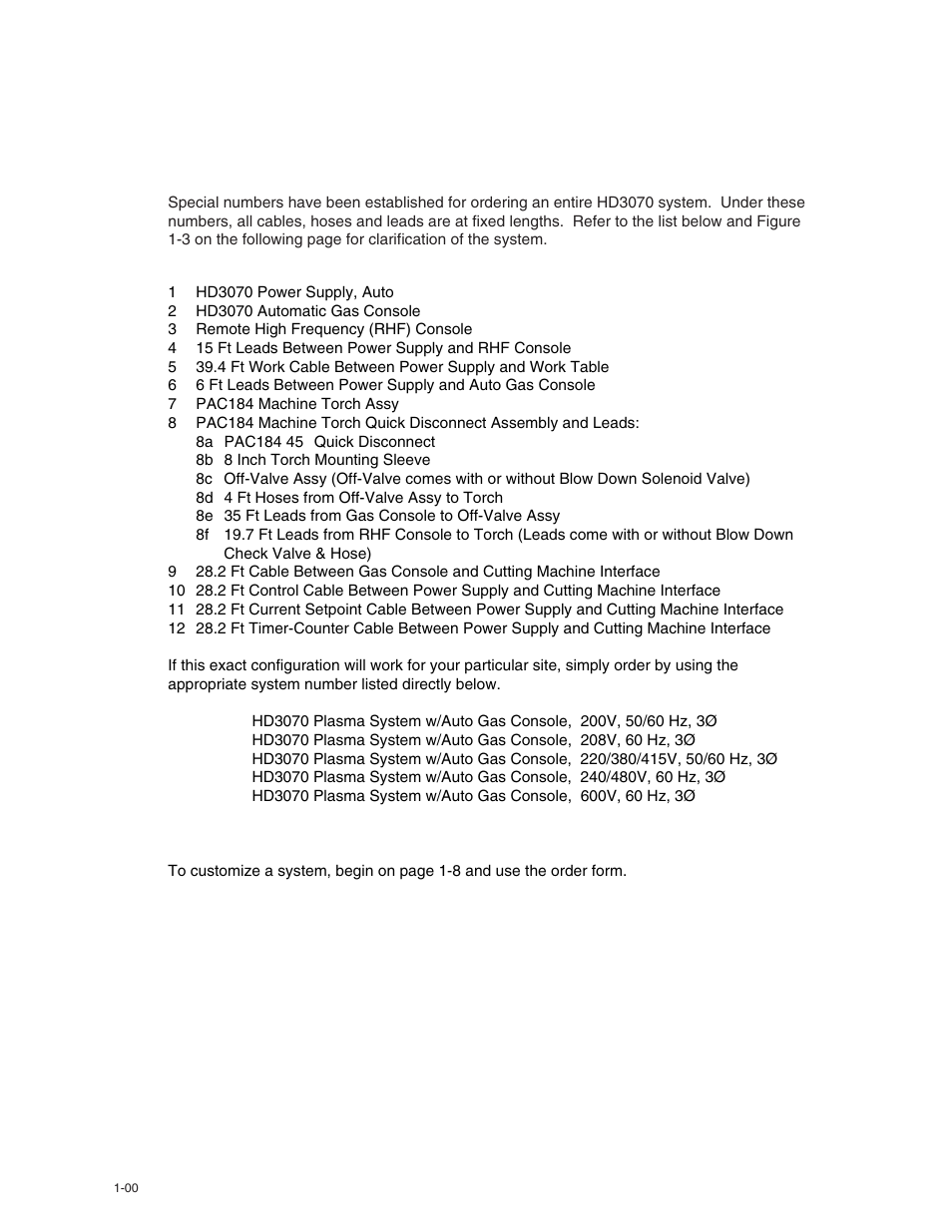 Hypertherm HD3070 w/ Automatic Gas User Manual | Page 9 / 35