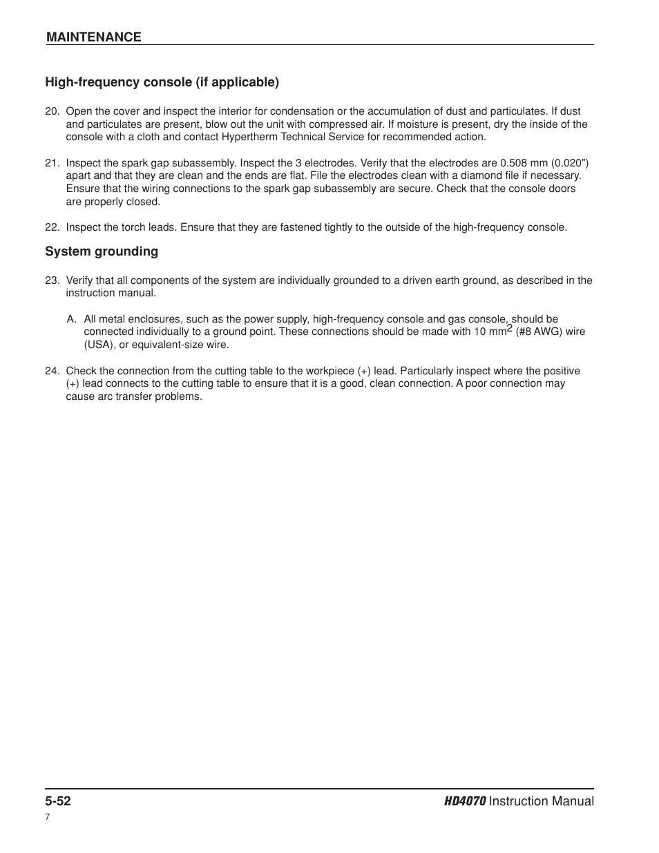 Hypertherm HD4070 Rev.8 User Manual | Page 199 / 278