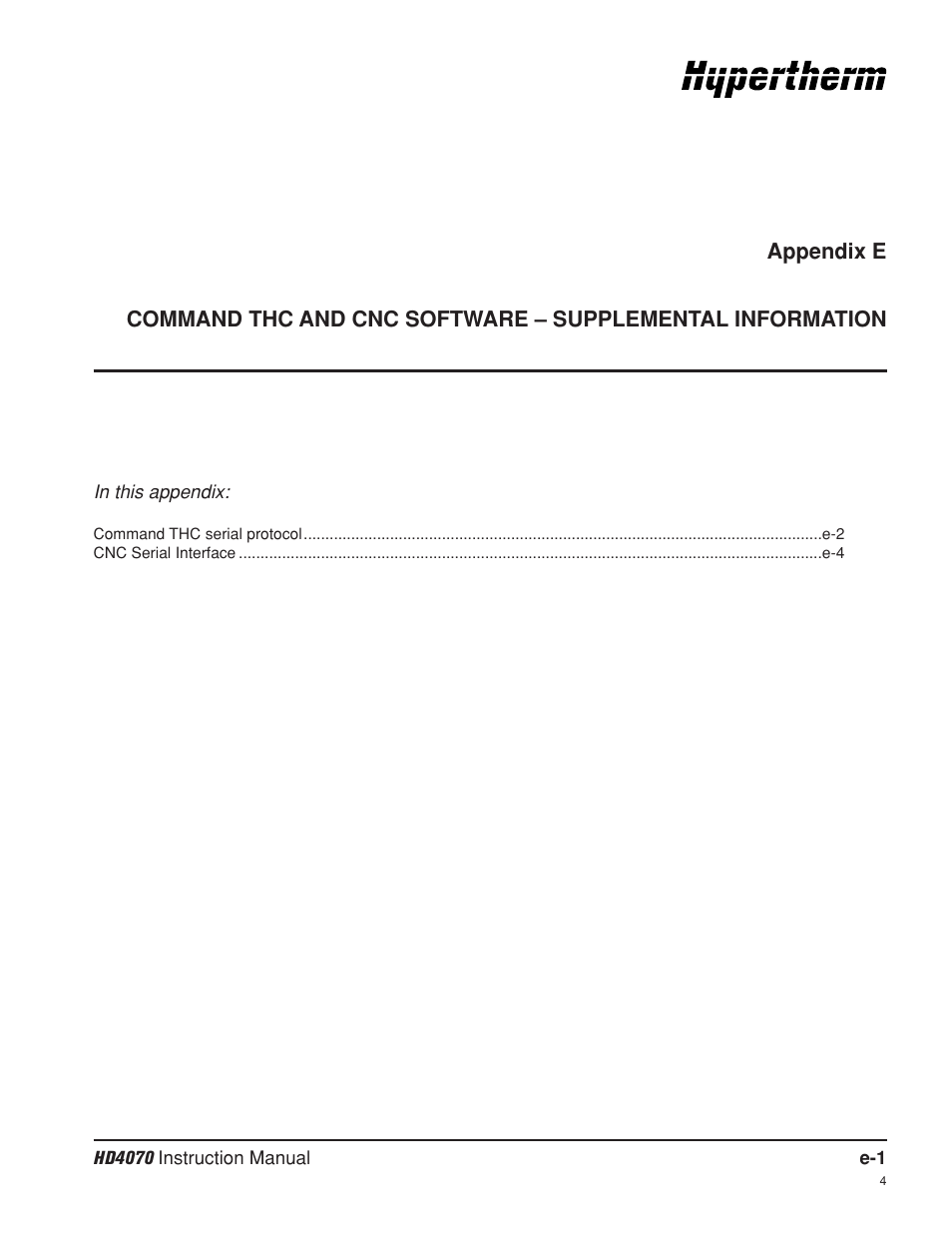 Hypertherm HD4070 Rev.8 User Manual | Page 265 / 278