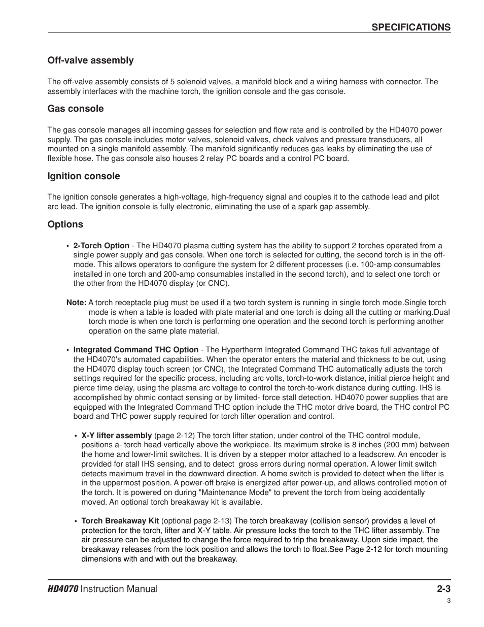 Hypertherm HD4070 Rev.8 User Manual | Page 31 / 278