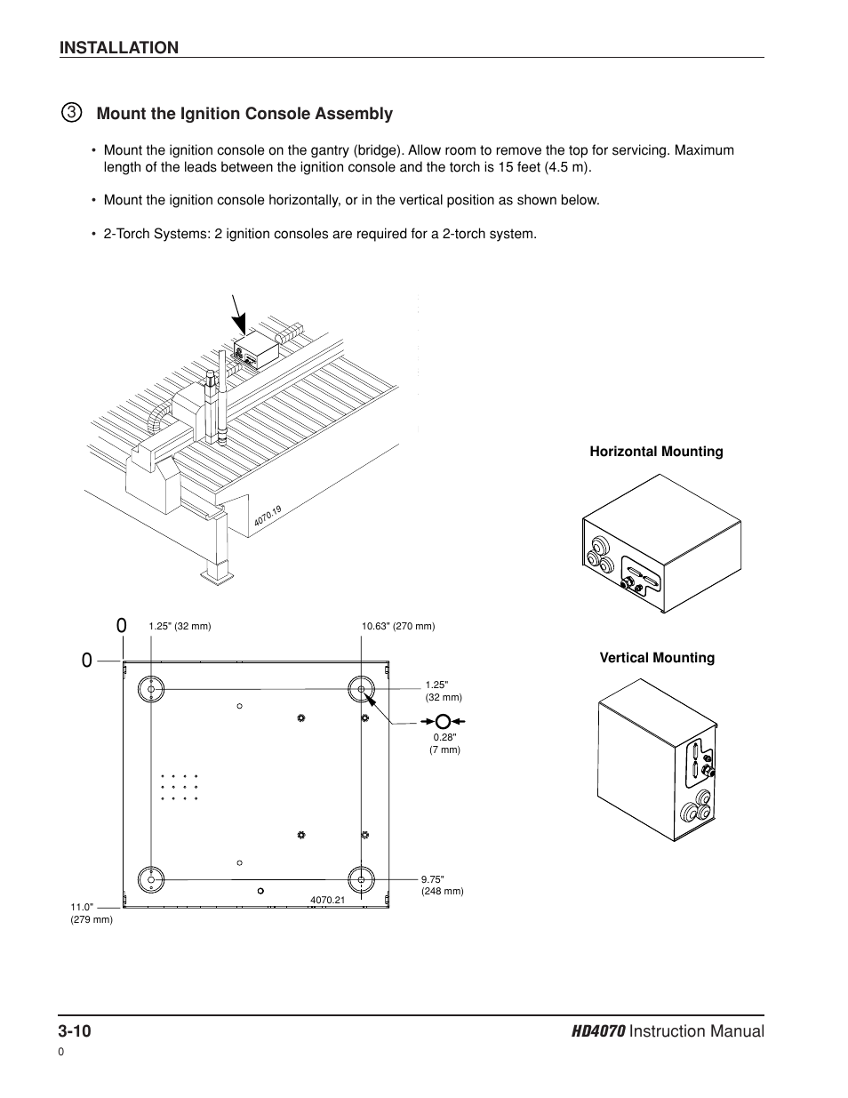 Mount the ignition console assembly -10 | Hypertherm HD4070 Rev.8 User Manual | Page 51 / 278
