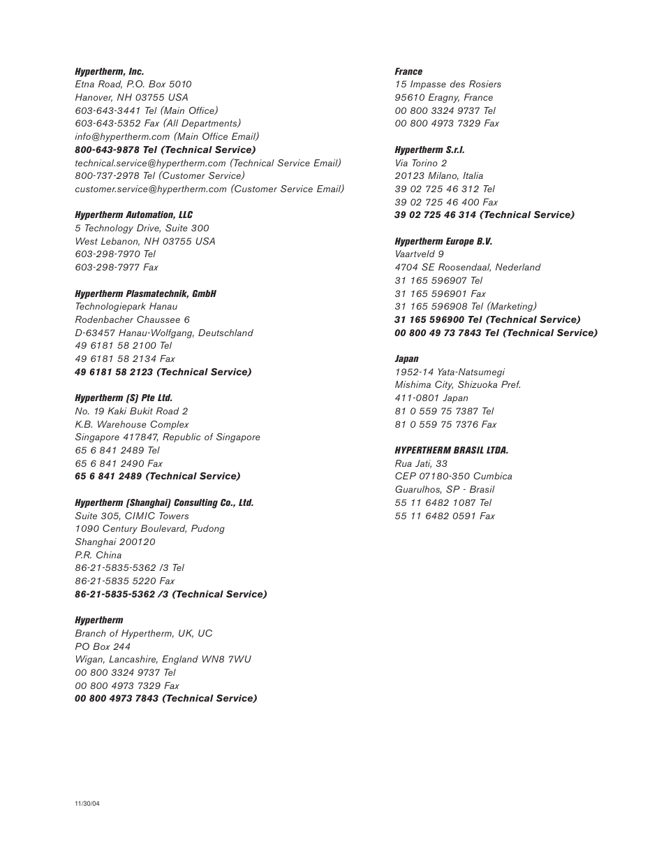 Hypertherm HD4070 Rev.8 User Manual | Page 8 / 278