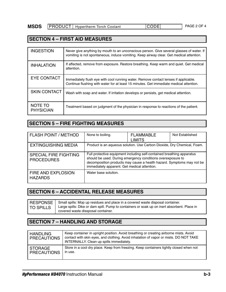 Hypertherm HD4070 Rev.1 User Manual | Page 267 / 288