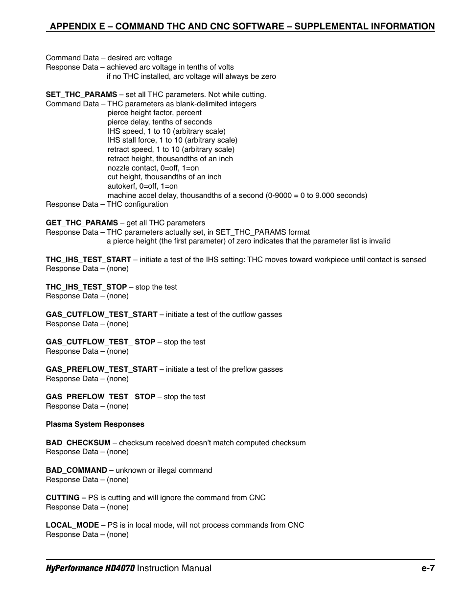 Hypertherm HD4070 Rev.1 User Manual | Page 281 / 288