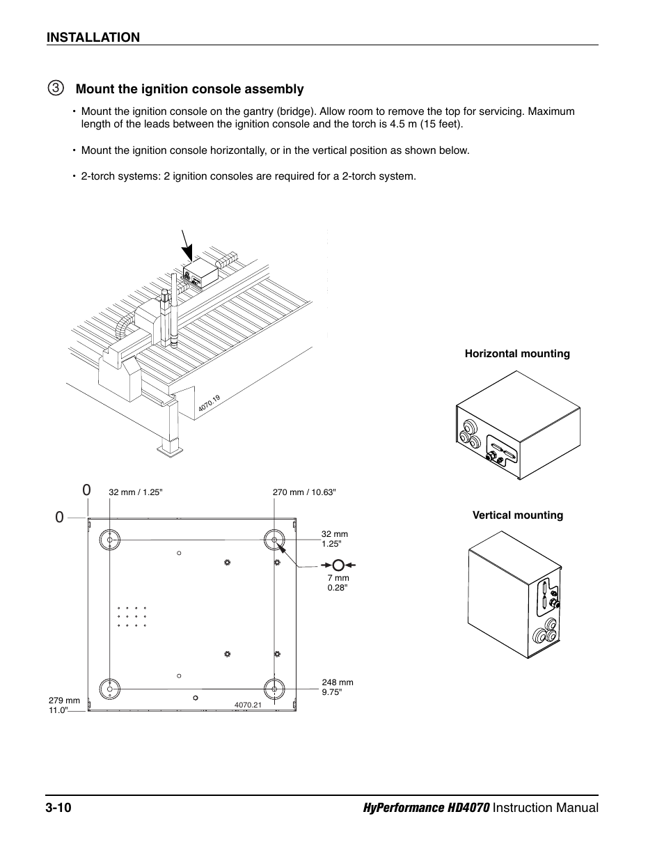 Mount the ignition console sssembly -10 | Hypertherm HD4070 Rev.1 User Manual | Page 62 / 288