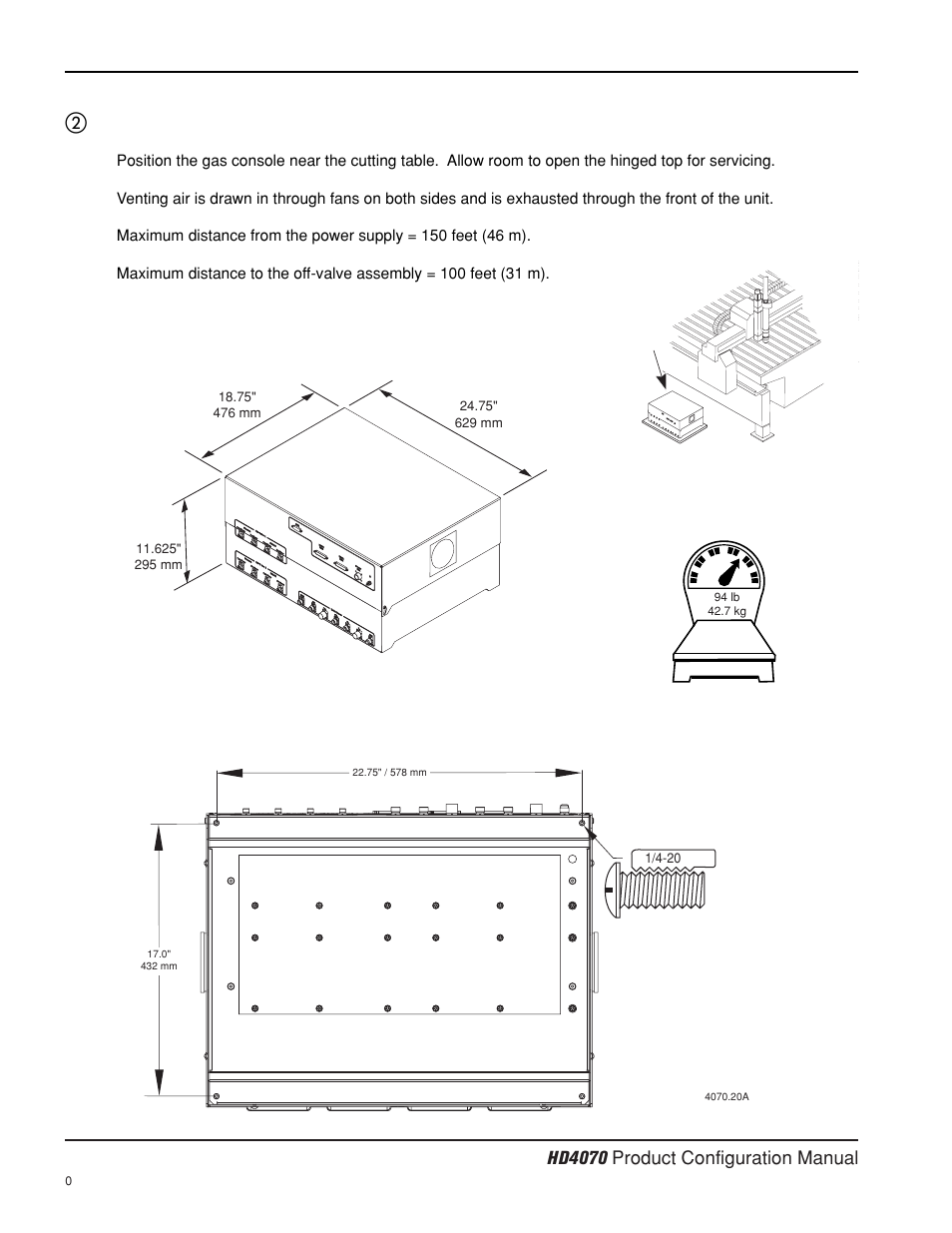 Specifications | Hypertherm HD4070 Product Configuration User Manual | Page 13 / 88