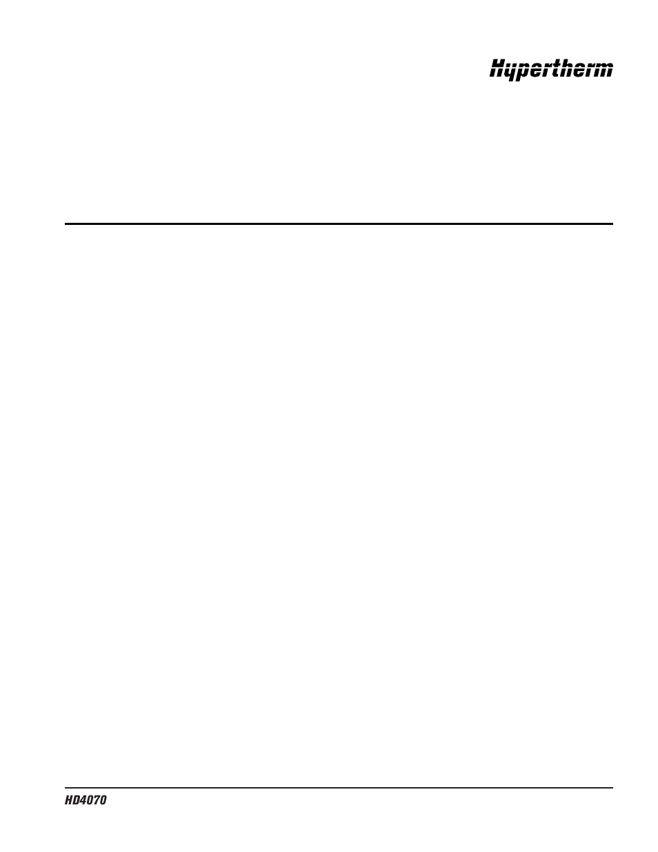 Hypertherm HD4070 Product Configuration User Manual | Page 4 / 88