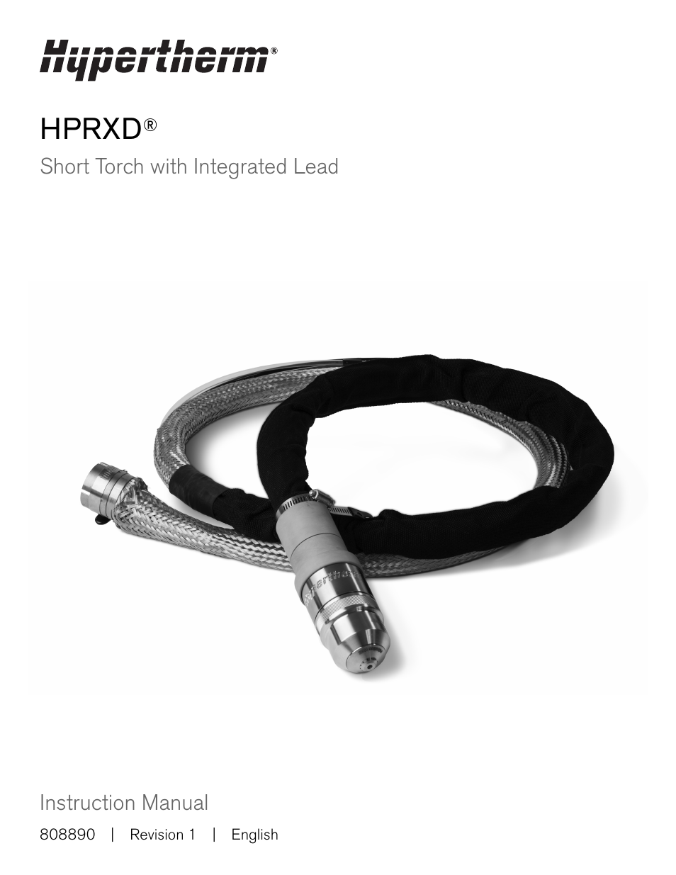 Hypertherm HPRXD Short Torch with Integrated Lead Rev.1 User Manual | 30 pages