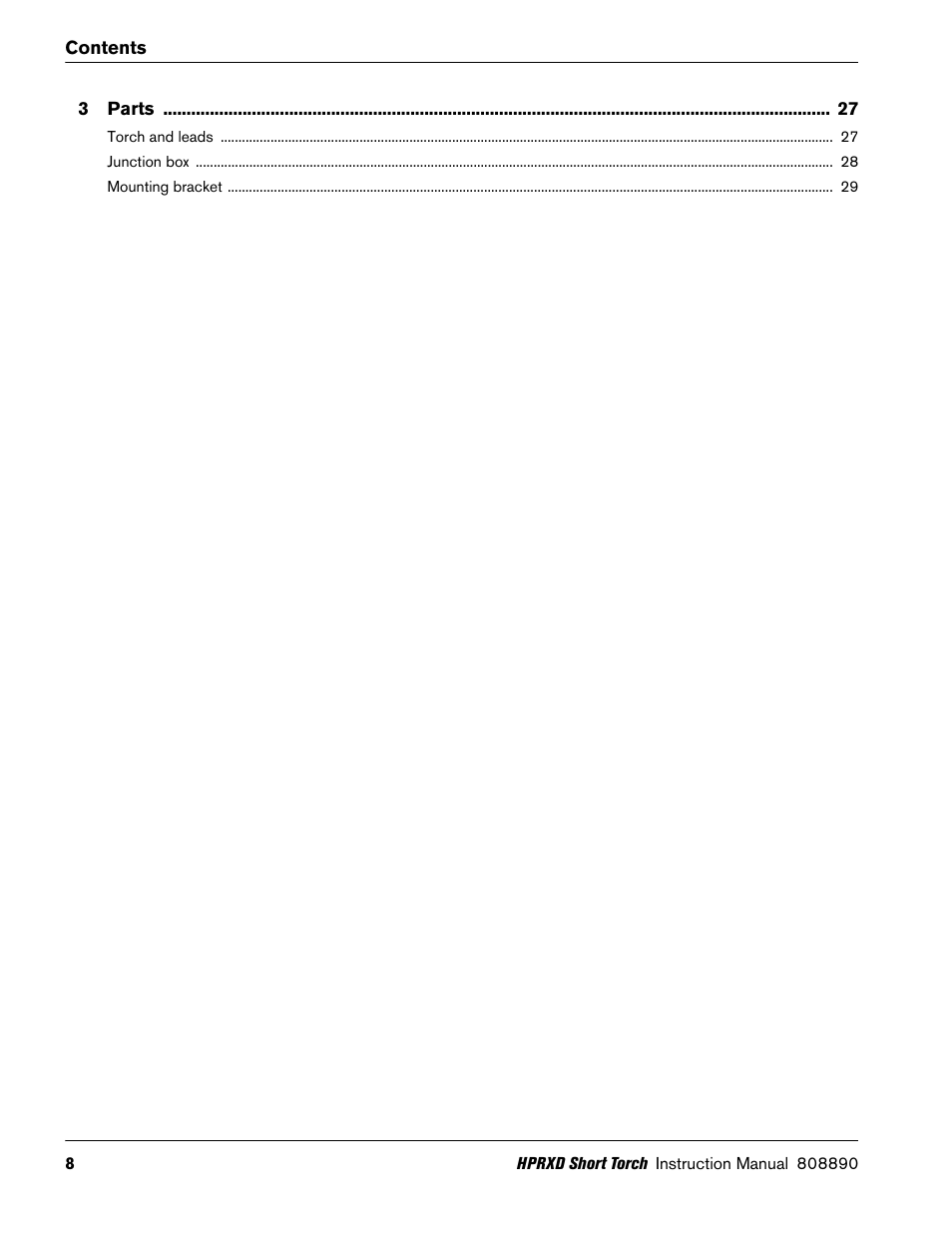 Hypertherm HPRXD Short Torch with Integrated Lead Rev.1 User Manual | Page 8 / 30