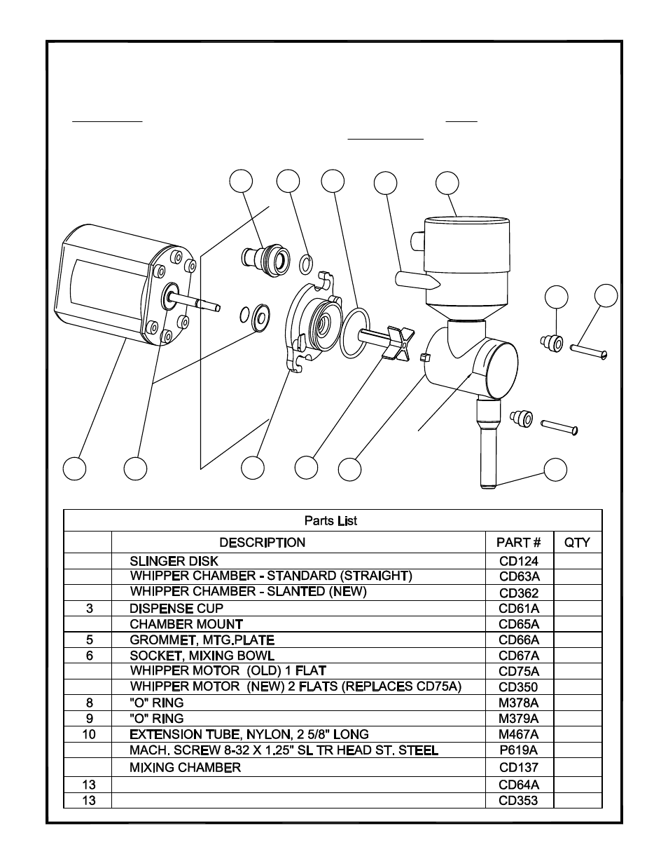 Whipper chamber | Cecilware GB5MV-10-LD User Manual | Page 14 / 27