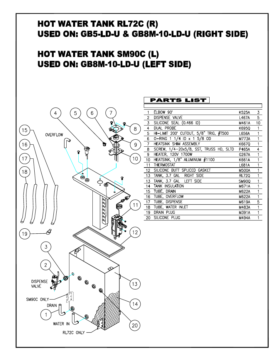 Cecilware GB5MV-10-LD User Manual | Page 22 / 27