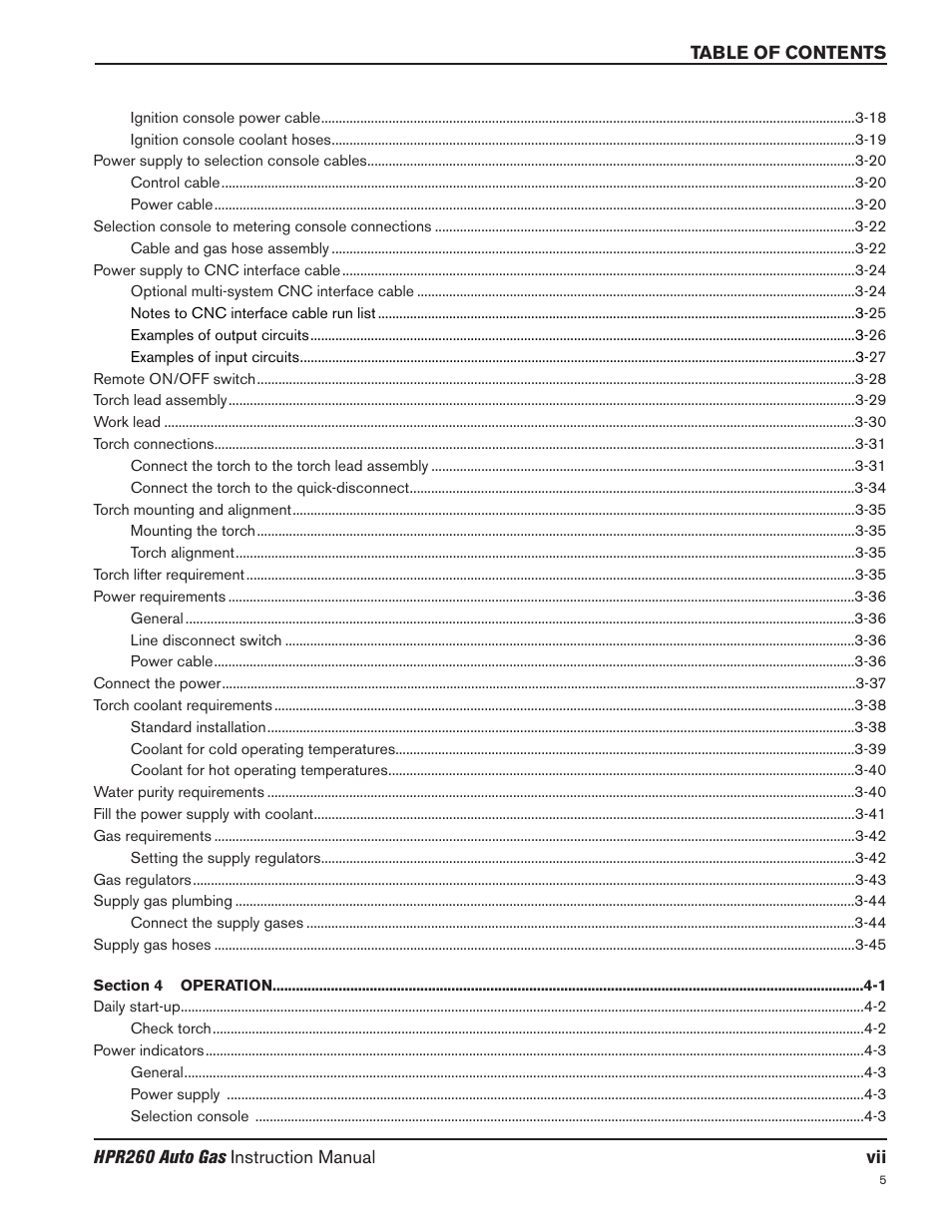 Hypertherm HPR260 Manual Gas Preventive Maintenance Program Rev.5 User Manual | Page 11 / 317
