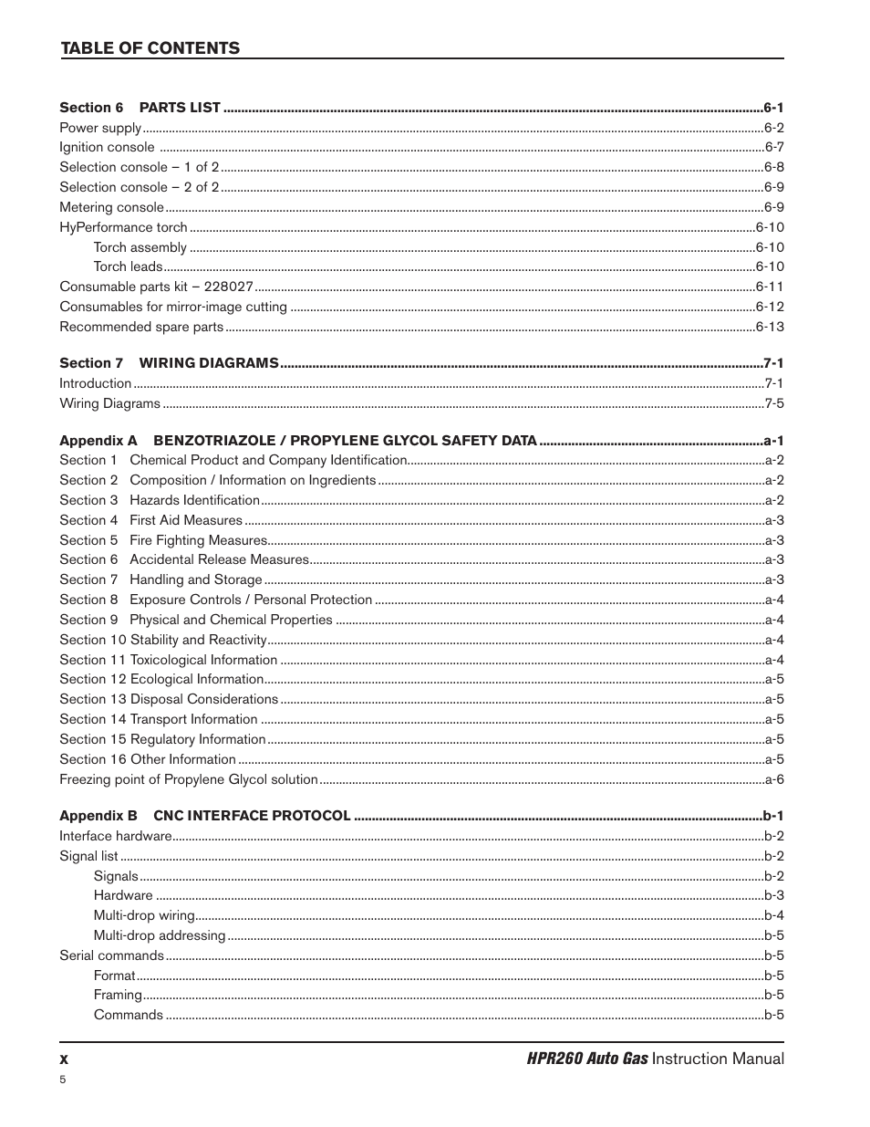 Hypertherm HPR260 Manual Gas Preventive Maintenance Program Rev.5 User Manual | Page 14 / 317