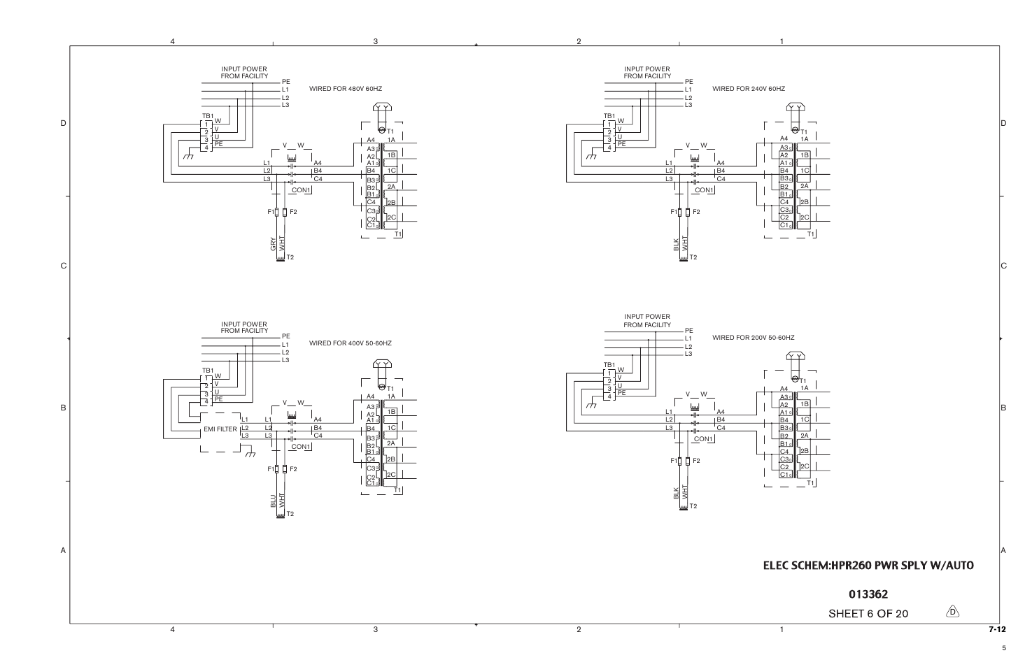 Hypertherm HPR260 Manual Gas Preventive Maintenance Program Rev.5 User Manual | Page 225 / 317