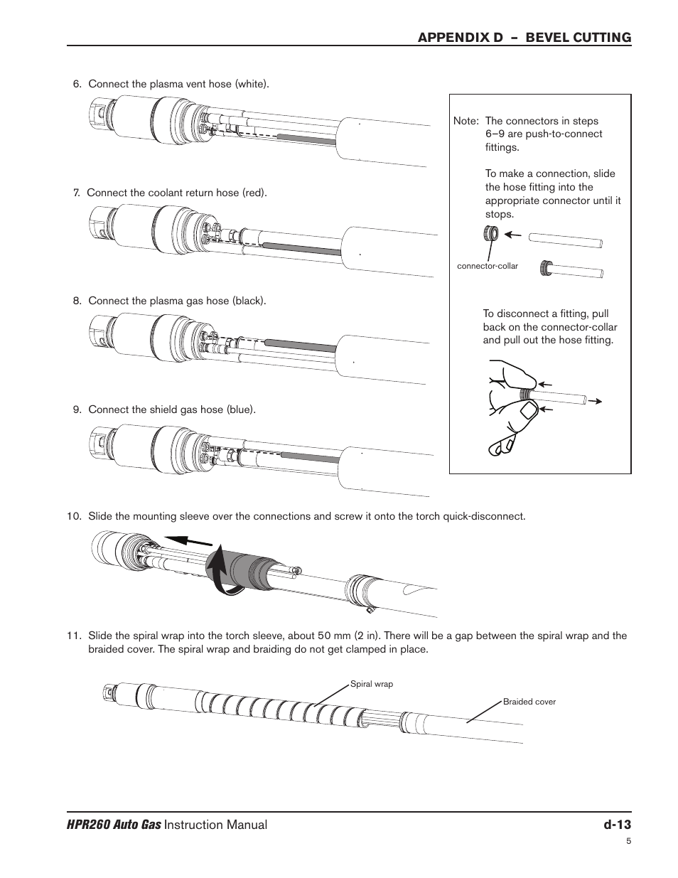 Hypertherm HPR260 Manual Gas Preventive Maintenance Program Rev.5 User Manual | Page 309 / 317