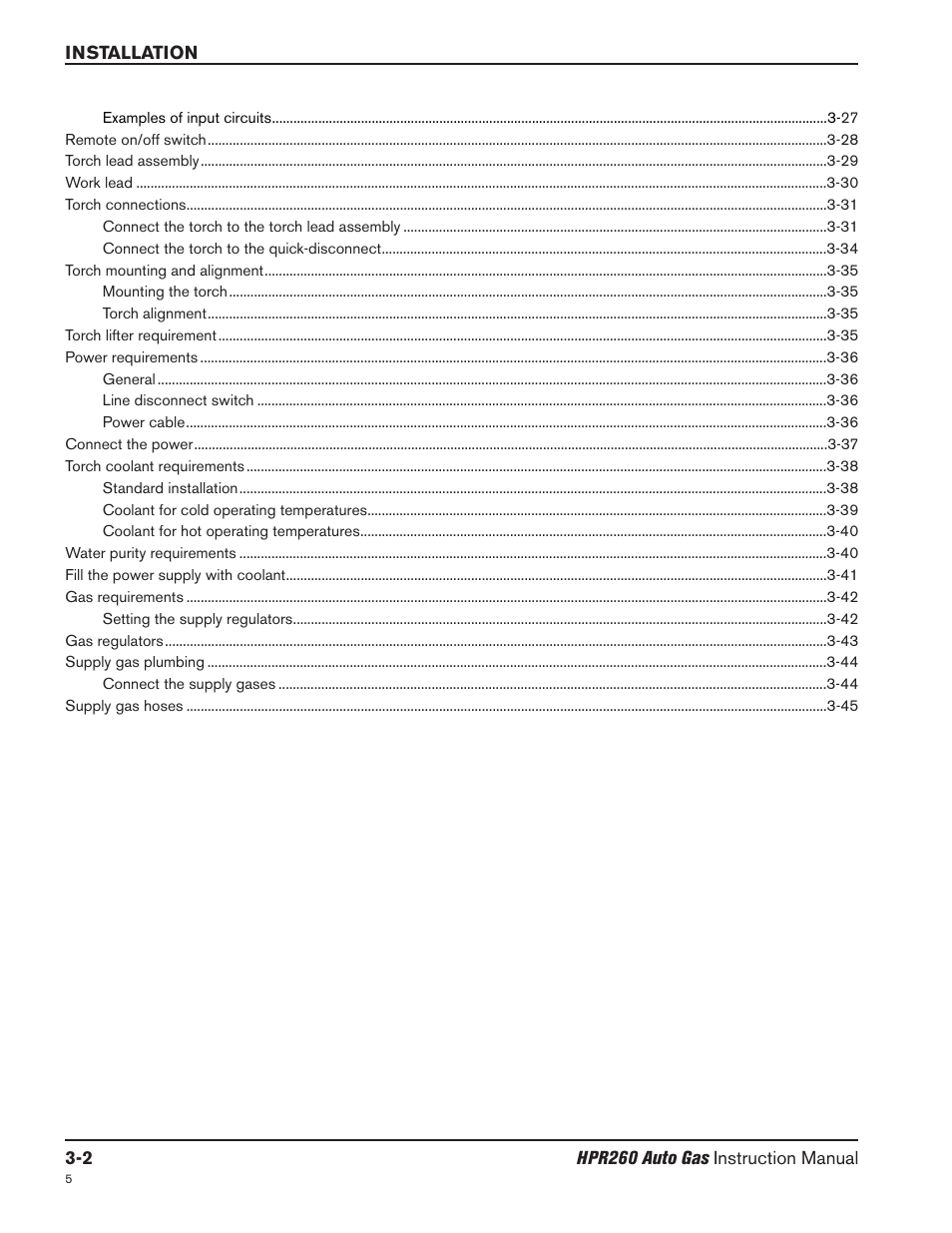 Hypertherm HPR260 Manual Gas Preventive Maintenance Program Rev.5 User Manual | Page 51 / 317