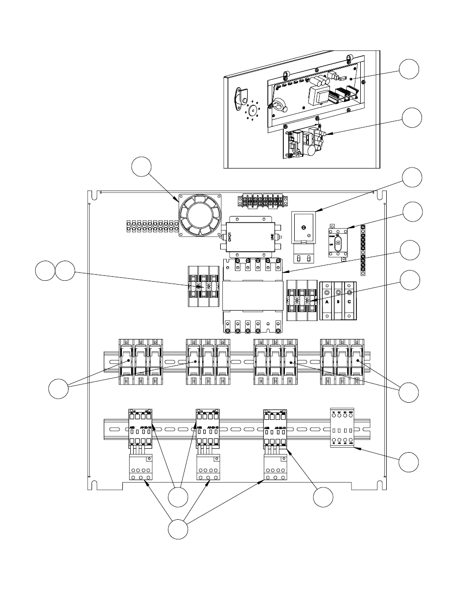 Electrical box | Hypertherm DuraChill 5 HP Air-Cooled Chiller For Hypertherm User Manual | Page 26 / 29