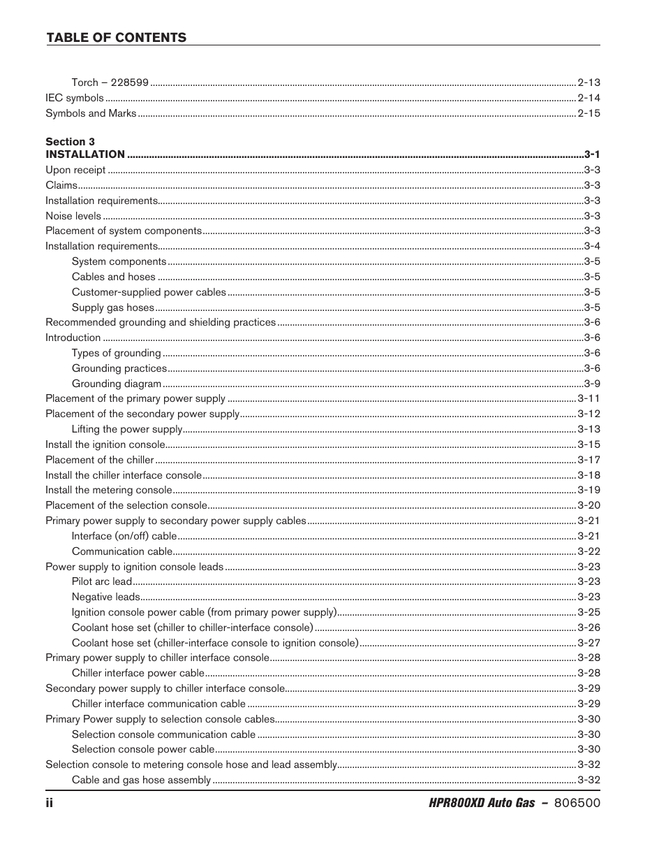 Hypertherm HPR800XD Auto Gas Rev.2 User Manual | Page 10 / 368