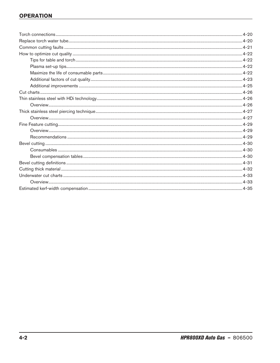 Hypertherm HPR800XD Auto Gas Rev.2 User Manual | Page 108 / 368