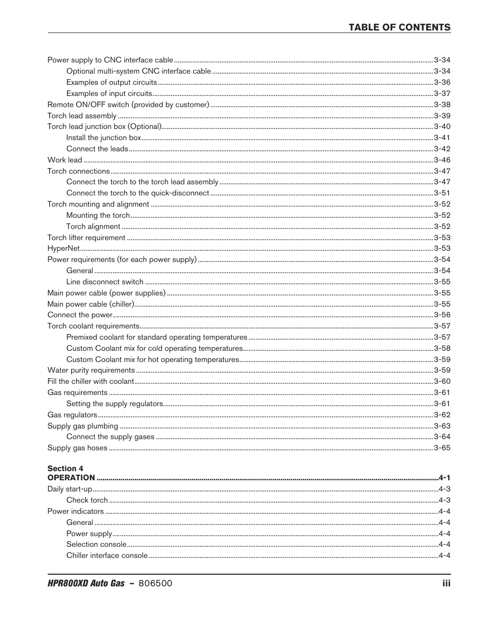 Hypertherm HPR800XD Auto Gas Rev.2 User Manual | Page 11 / 368