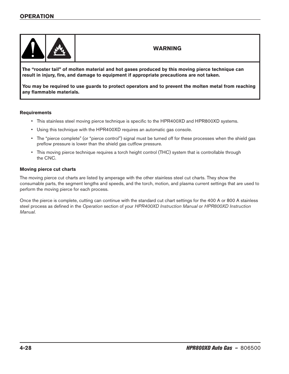 Hypertherm HPR800XD Auto Gas Rev.2 User Manual | Page 134 / 368