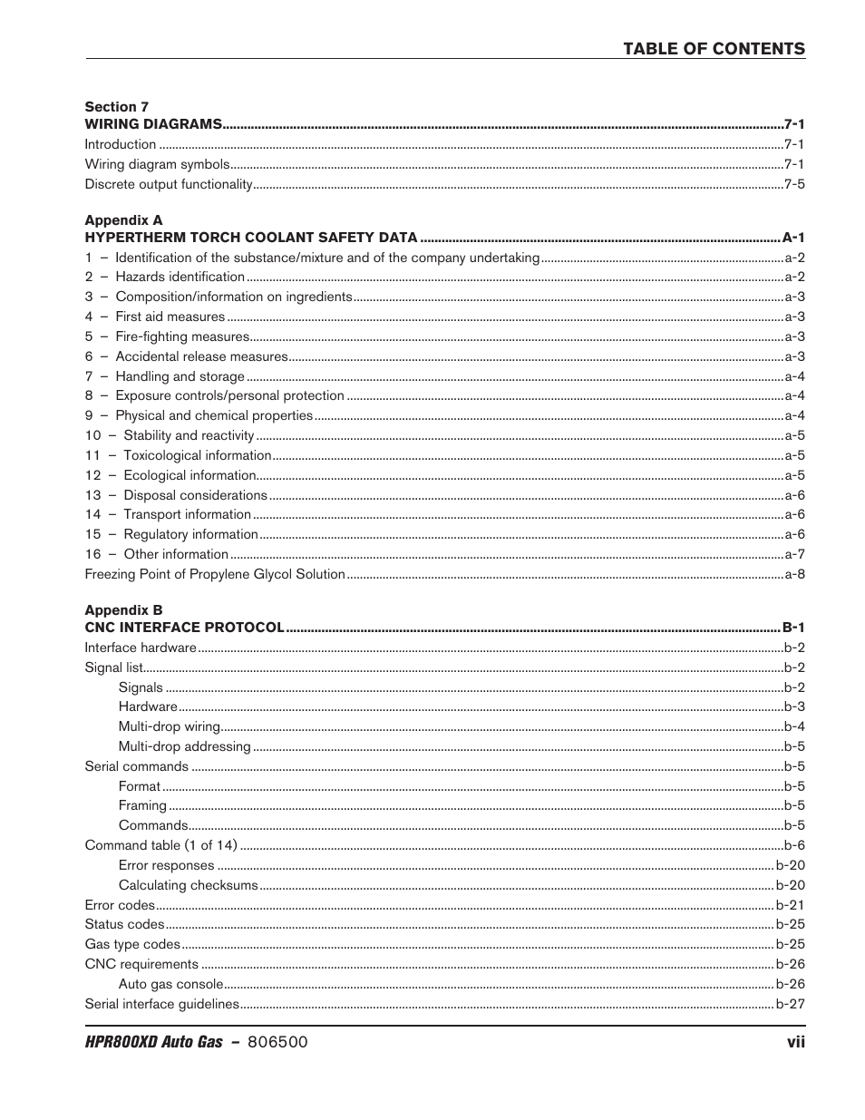 Hypertherm HPR800XD Auto Gas Rev.2 User Manual | Page 15 / 368