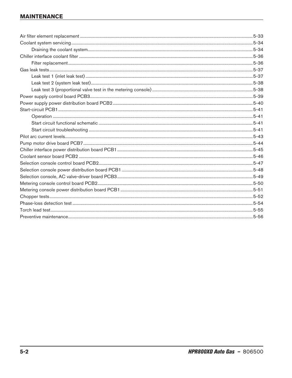 Hypertherm HPR800XD Auto Gas Rev.2 User Manual | Page 216 / 368