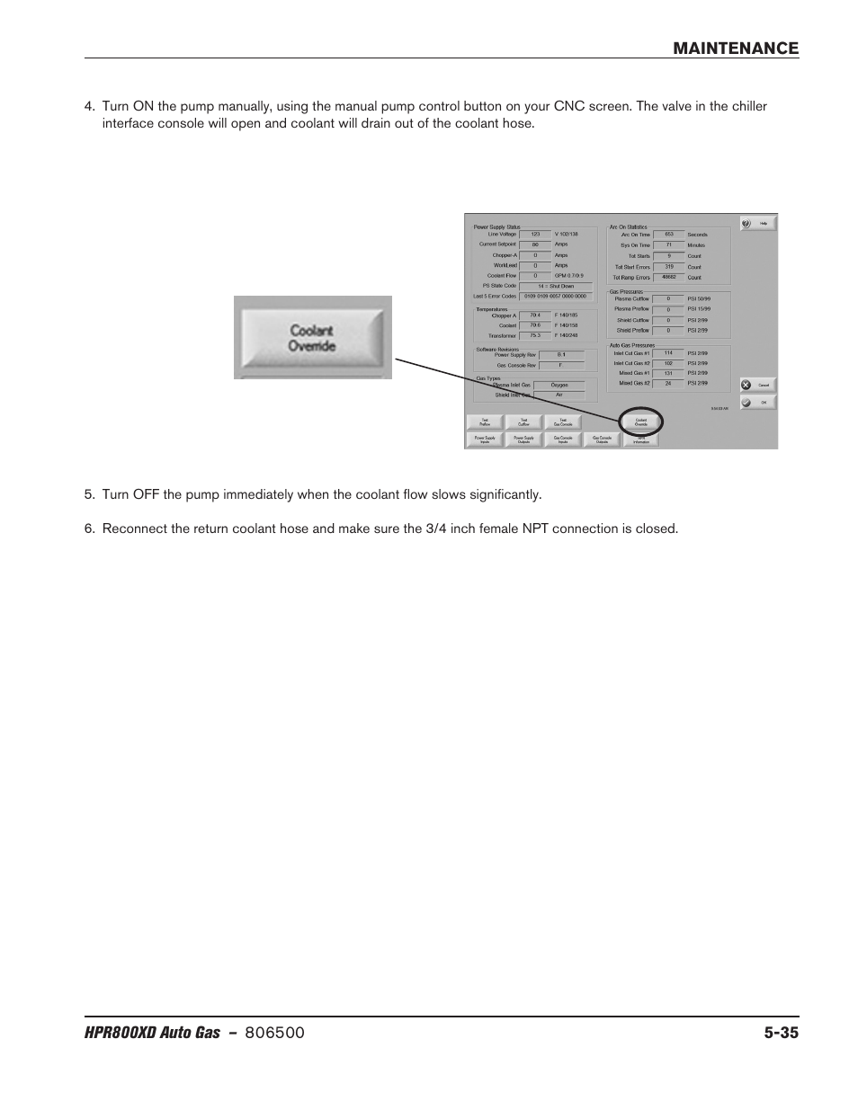 Hypertherm HPR800XD Auto Gas Rev.2 User Manual | Page 249 / 368