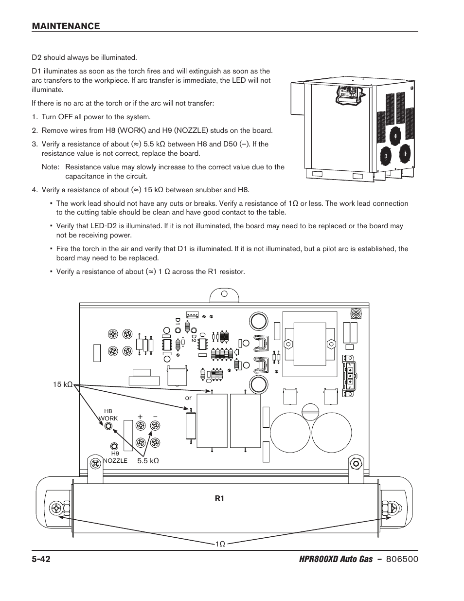 Hypertherm HPR800XD Auto Gas Rev.2 User Manual | Page 256 / 368