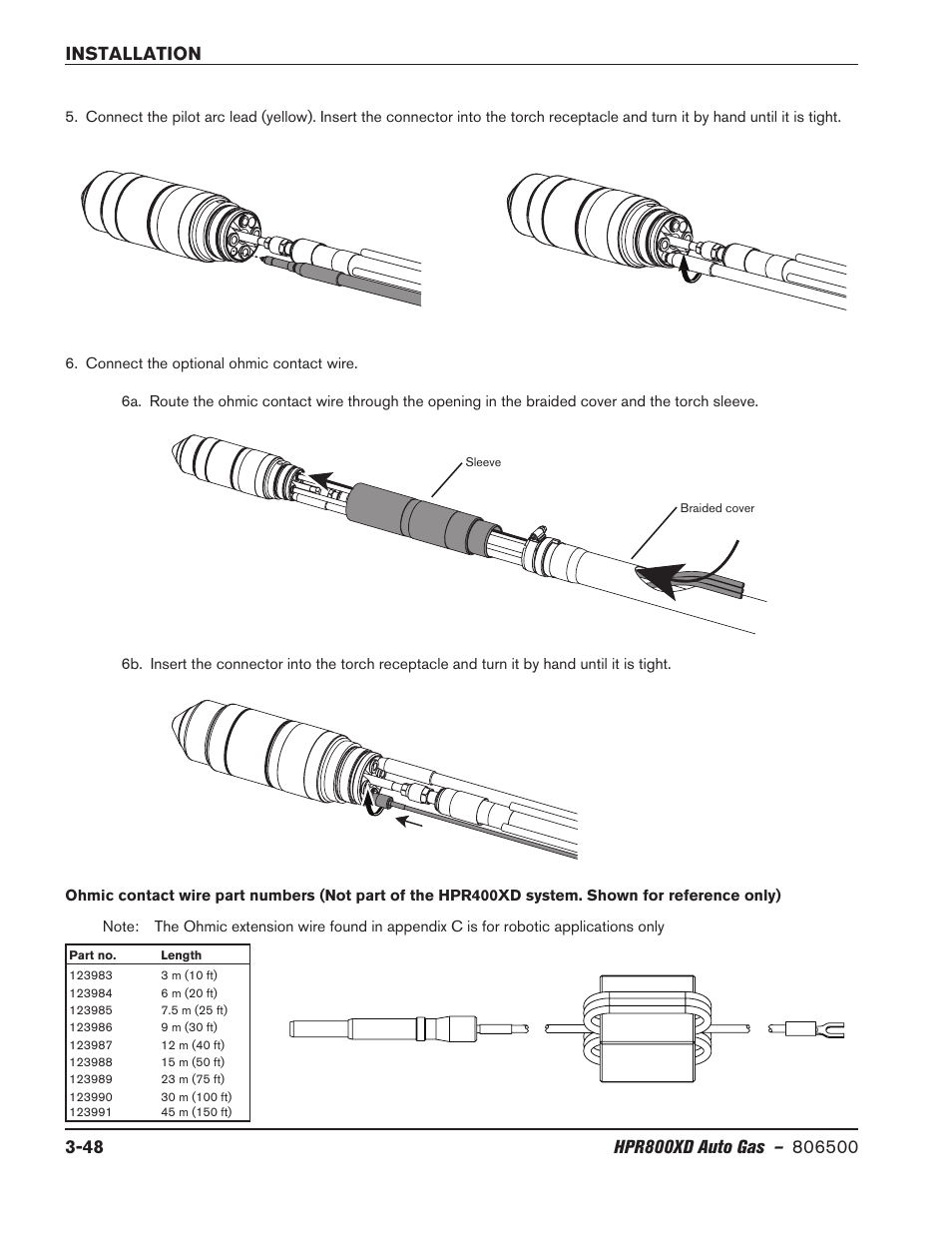 Hypertherm HPR800XD Auto Gas Rev.2 User Manual | Page 88 / 368