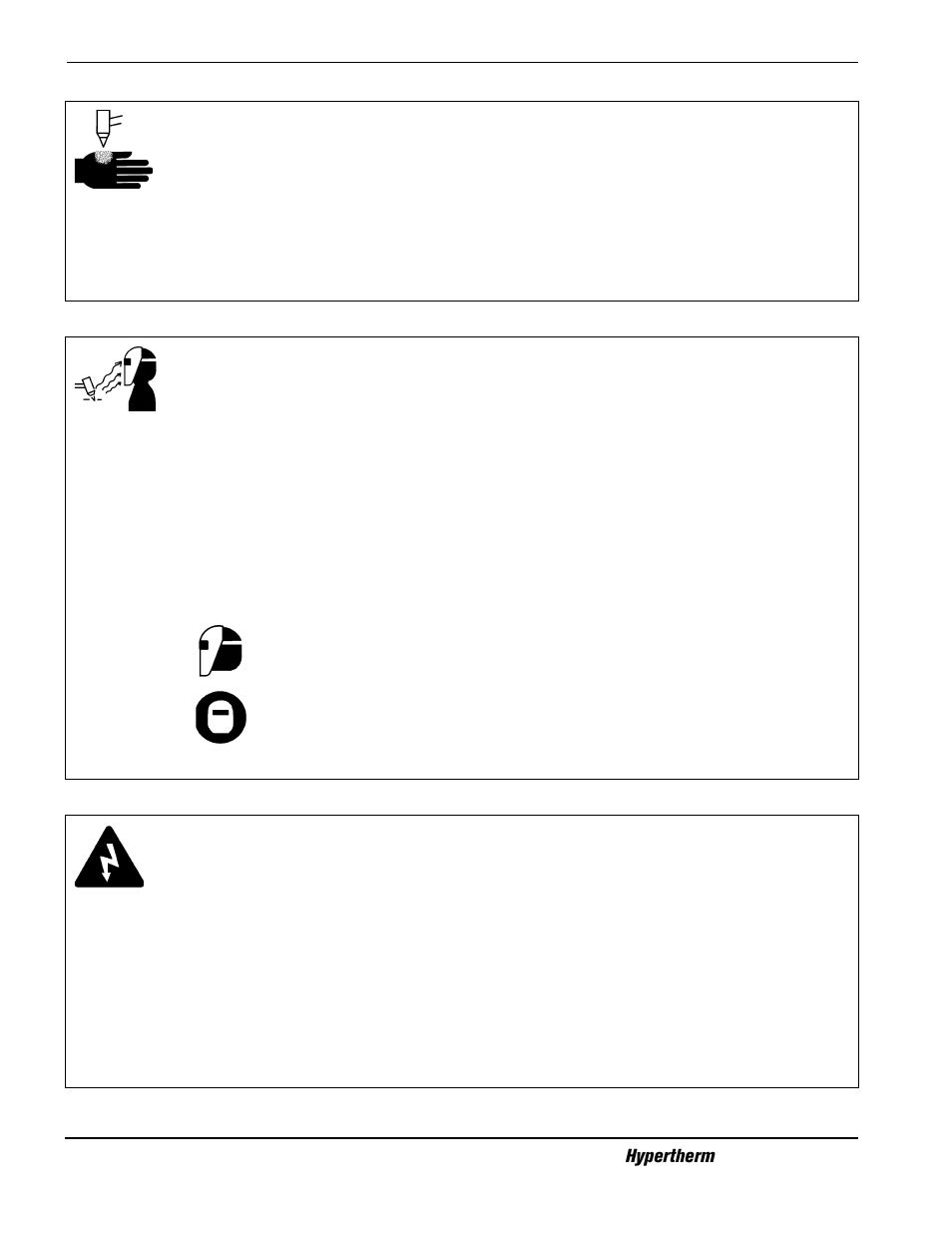 A plasma arc can cause injury and burns -4, Arc rays can burn eyes and skin -4, Grounding safety -4 | Hypertherm H401 Power Supplies User Manual | Page 12 / 62