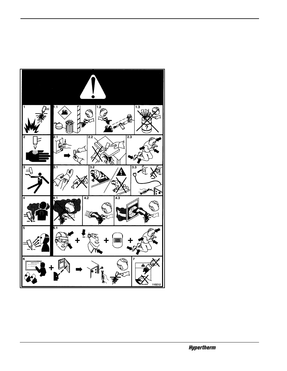 Warning label -6 | Hypertherm H401 Power Supplies User Manual | Page 14 / 62