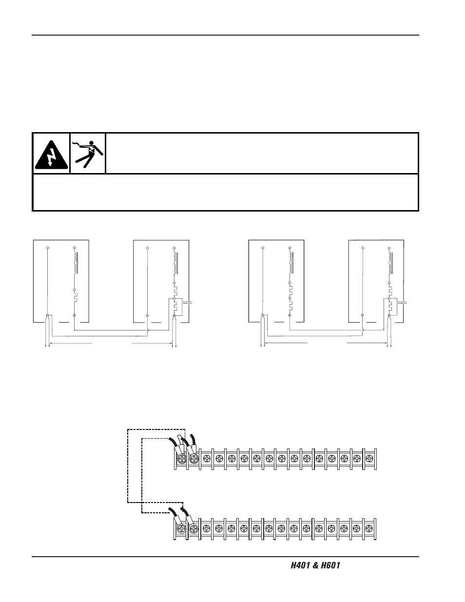 Parallel power supply connections -8, Warning parallel systems, Parallel power supply connections | E f (ref) | Hypertherm H401 Power Supplies User Manual | Page 32 / 62