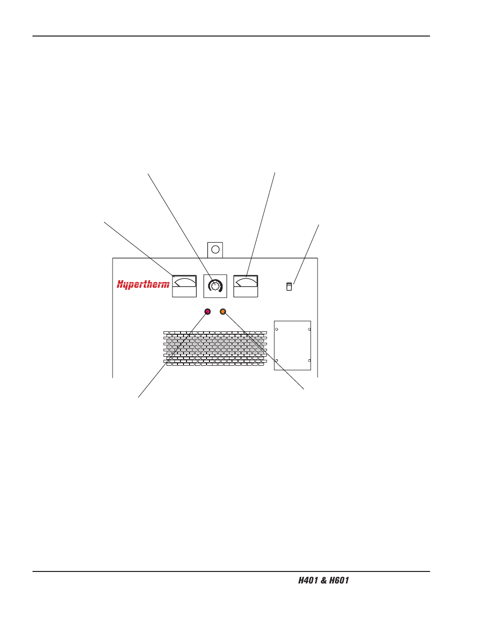 Controls and indicators -2, Controls and indicators | Hypertherm H401 Power Supplies User Manual | Page 36 / 62