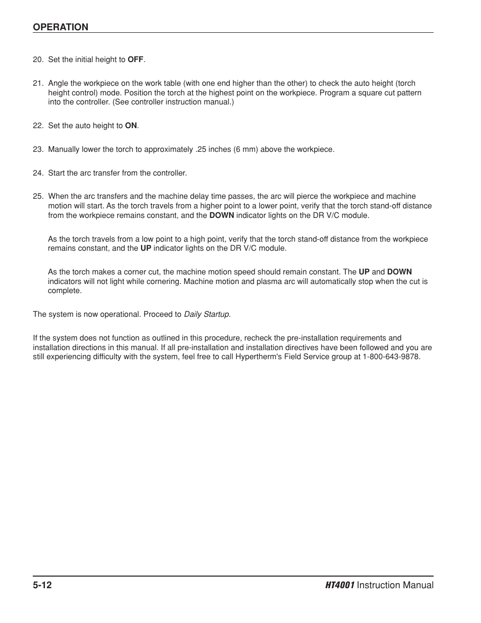 Hypertherm HT4001 Plasma Arc Cutting System User Manual | Page 103 / 259
