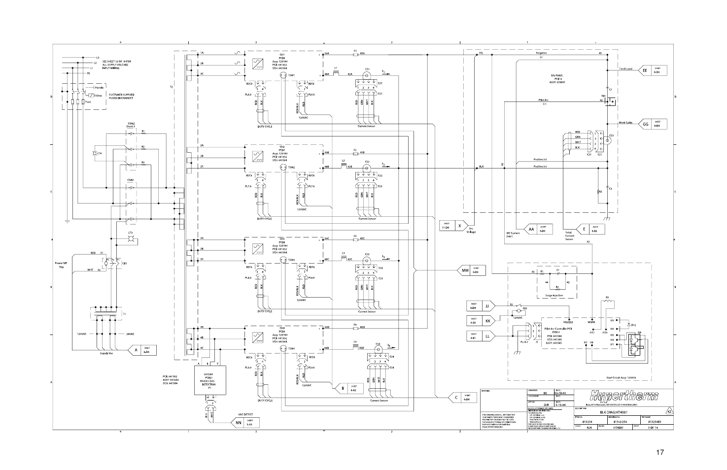 Hypertherm HT4001 Plasma Arc Cutting System User Manual | Page 211 / 259