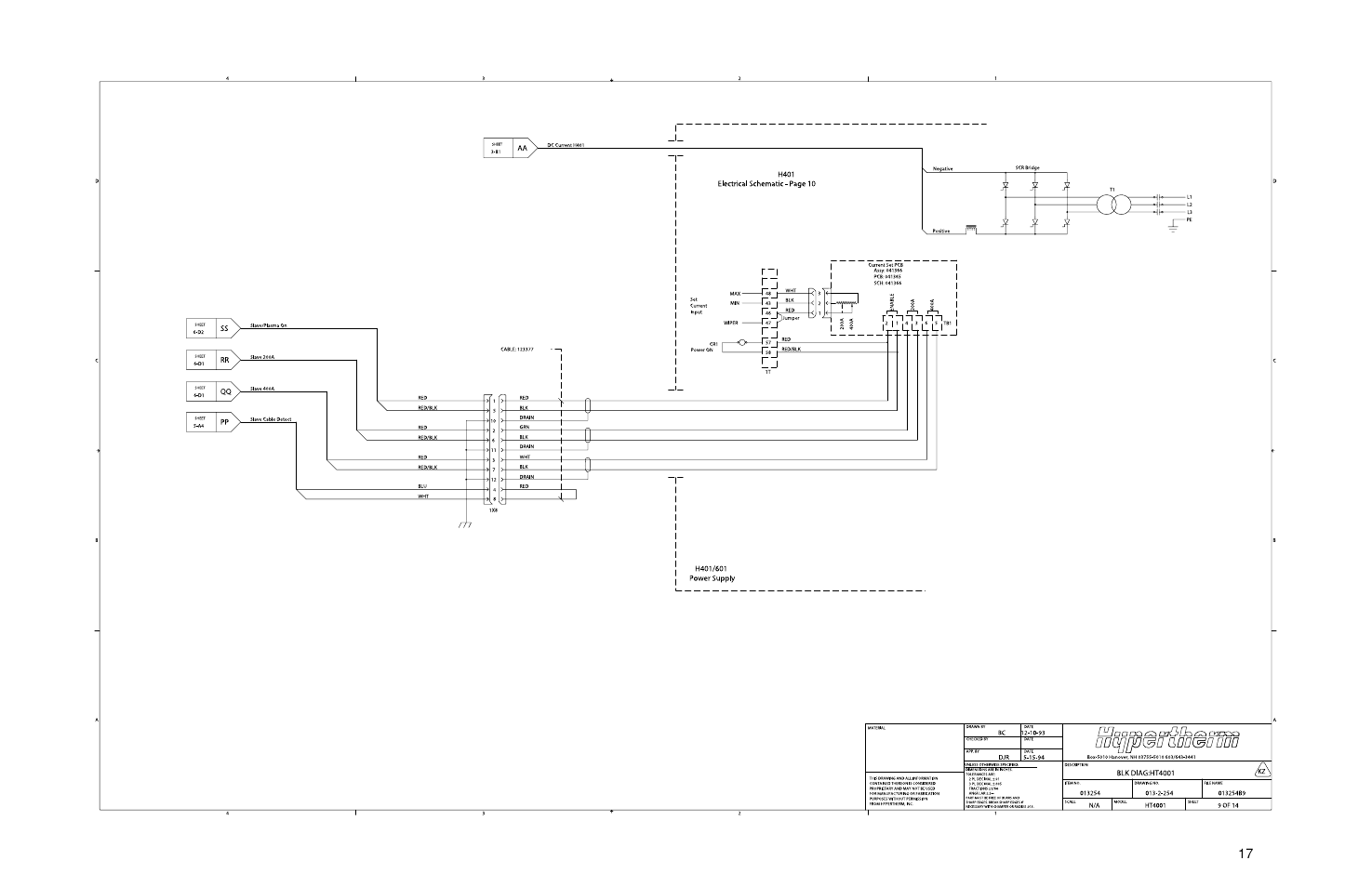 Hypertherm HT4001 Plasma Arc Cutting System User Manual | Page 217 / 259