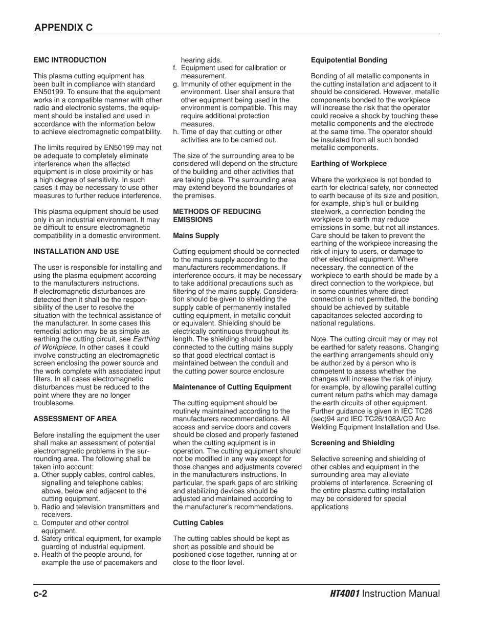 Hypertherm HT4001 Plasma Arc Cutting System User Manual | Page 237 / 259