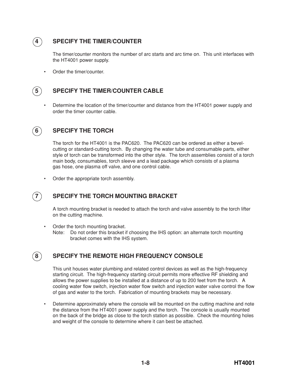 Hypertherm HT4001 User Manual | Page 13 / 59