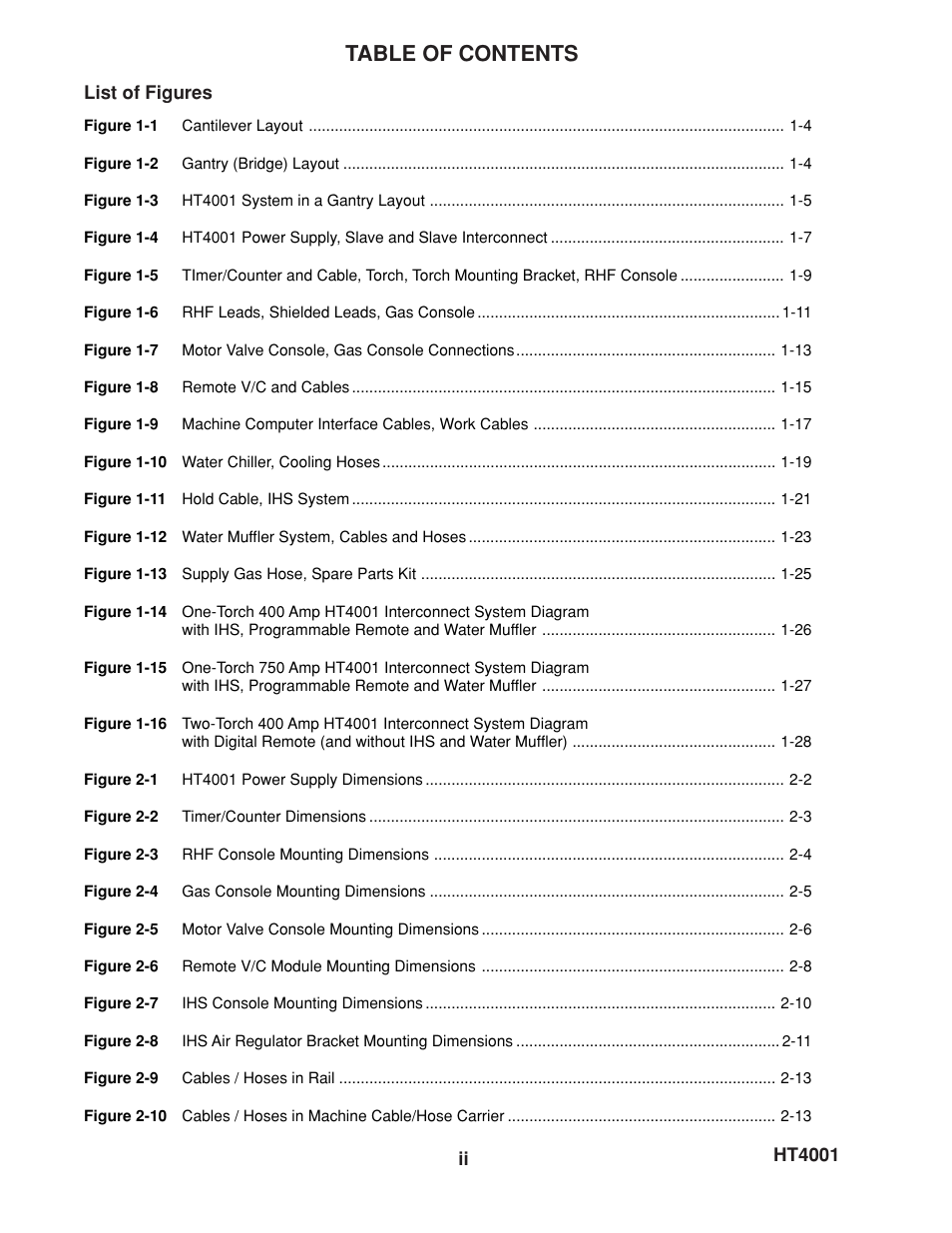 Hypertherm HT4001 User Manual | Page 5 / 59