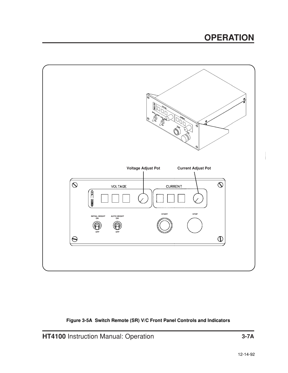 Operation, Ht4100 instruction manual: operation | Hypertherm HT4100 Plasma Arc Cutting System Operating User Manual | Page 35 / 50
