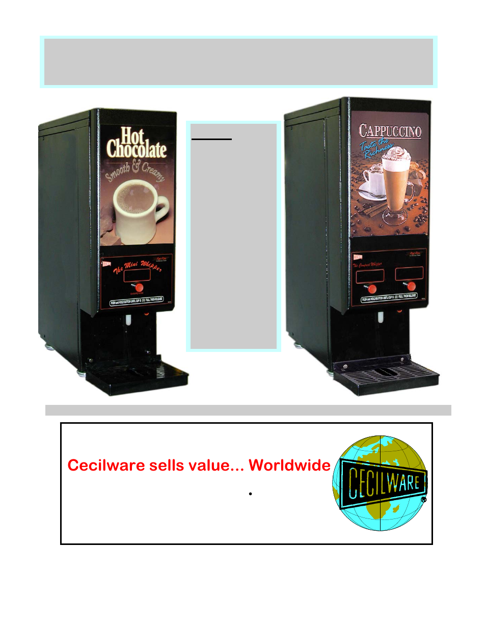 Cecilware GB2HC-CP User Manual | 10 pages