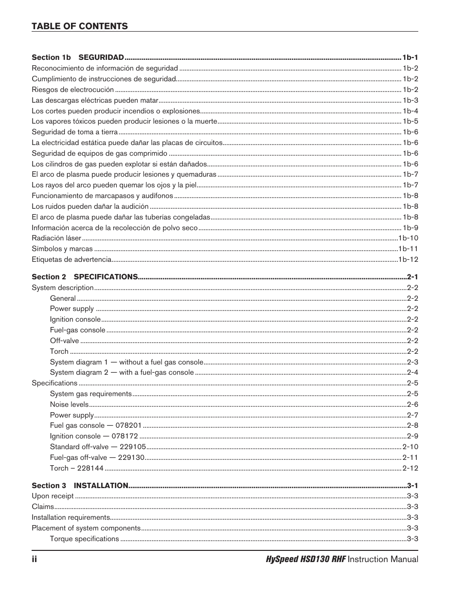 Hypertherm HSD130 HySpeed Plasma User Manual | Page 10 / 233