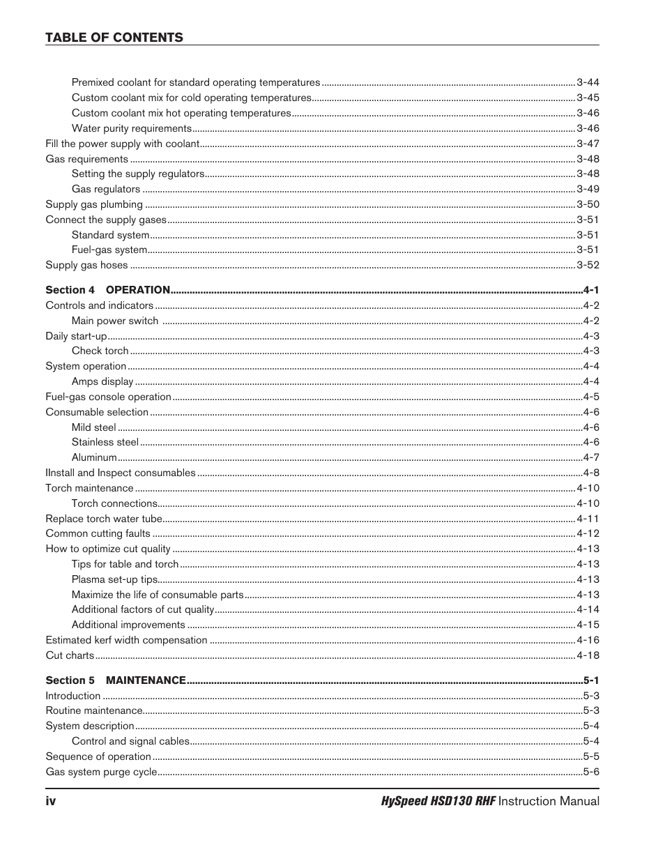 Hypertherm HSD130 HySpeed Plasma User Manual | Page 12 / 233