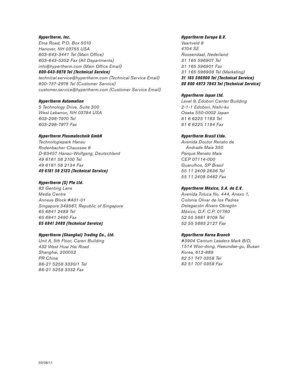 Hypertherm HSD130 HySpeed Plasma User Manual | Page 4 / 233