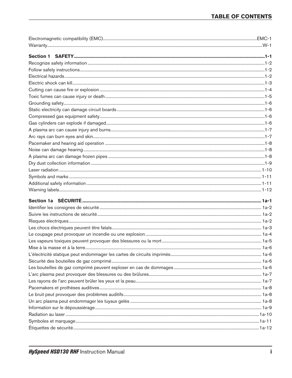 Hypertherm HSD130 HySpeed Plasma User Manual | Page 9 / 233