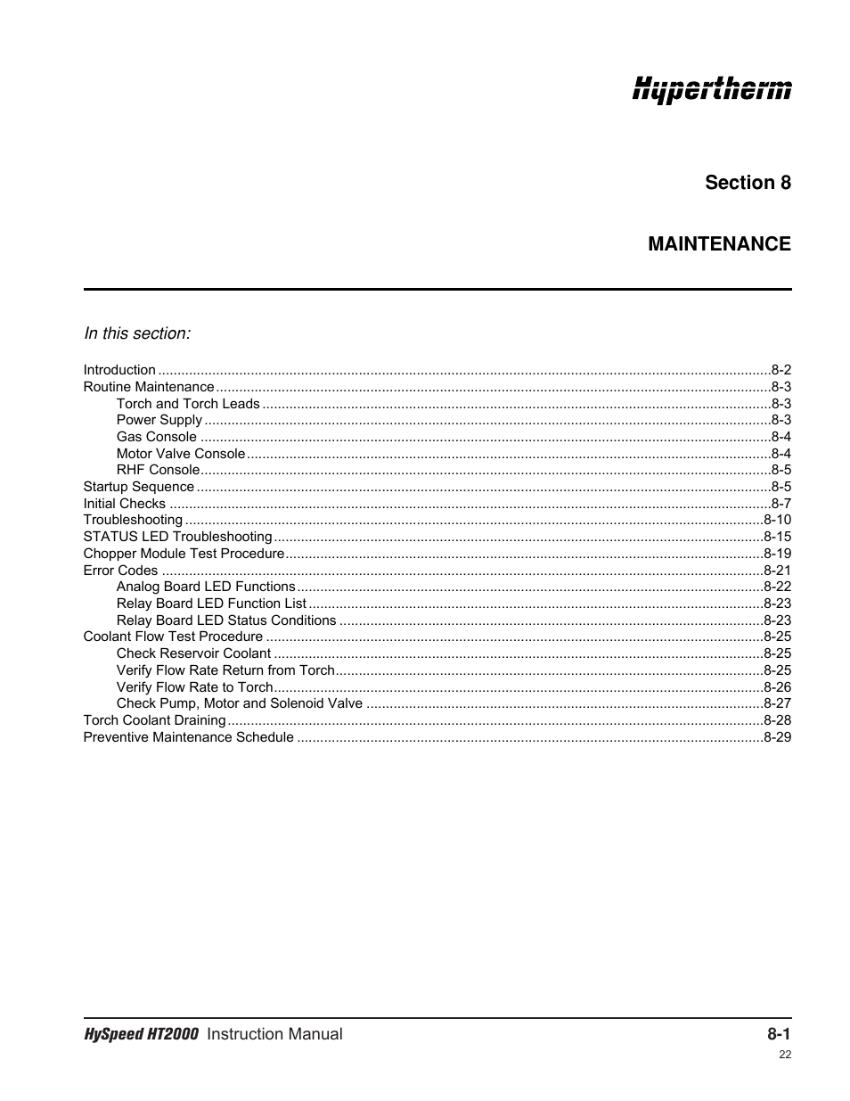 Hypertherm HT2000-200 Volt User Manual | Page 146 / 289