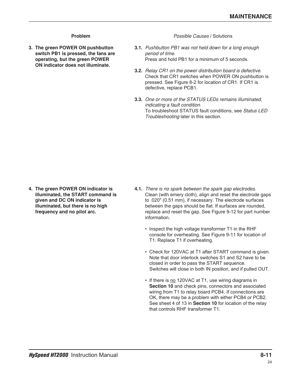 Hypertherm HT2000-200 Volt User Manual | Page 156 / 289