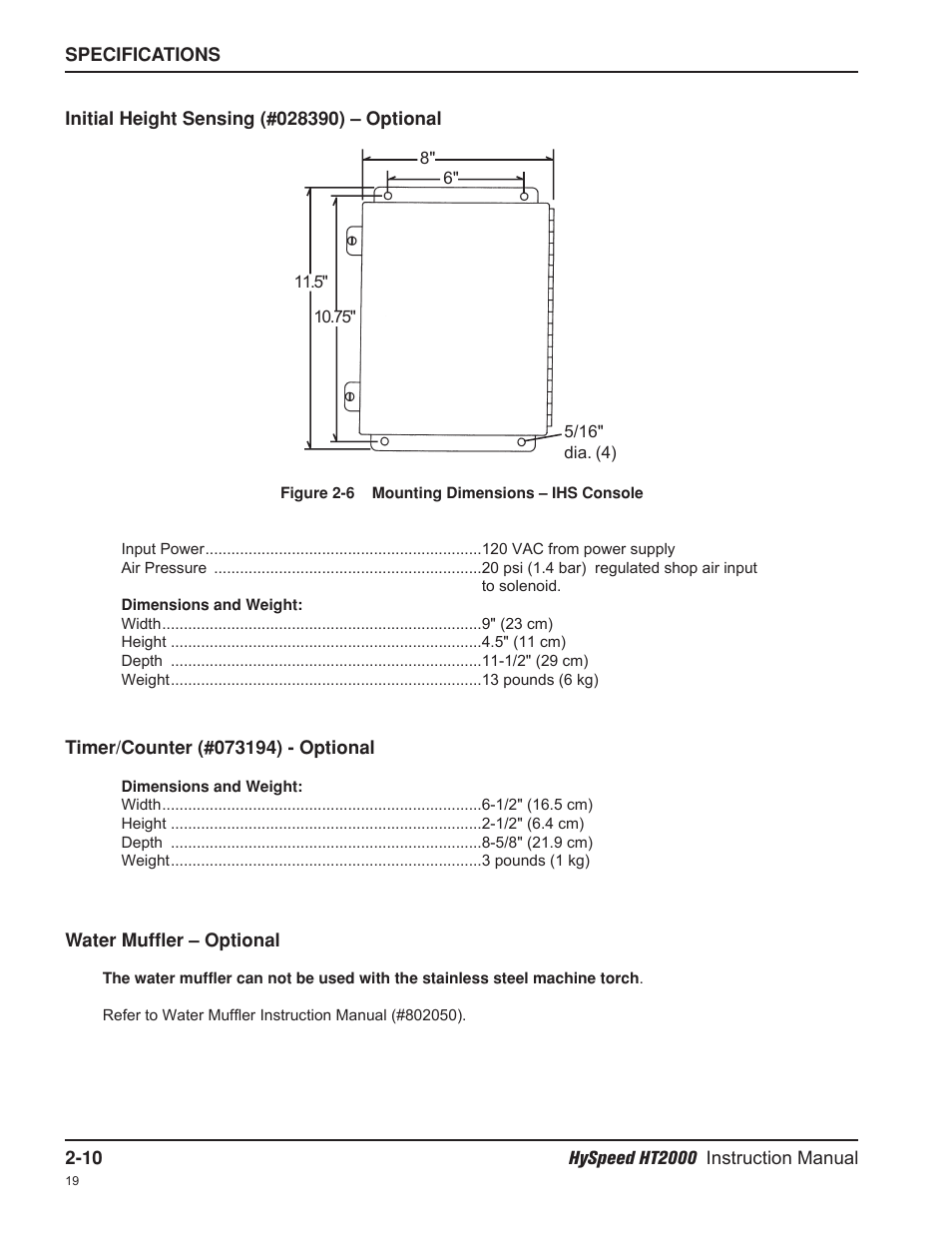 Hypertherm HT2000-200 Volt User Manual | Page 41 / 289